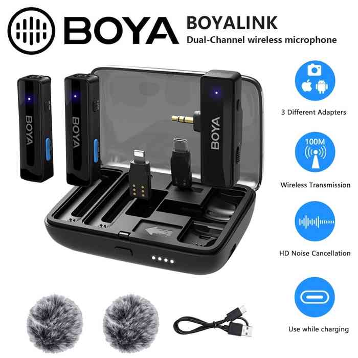 Boya BOYALINK All-In-One Design Wireless Microphone System